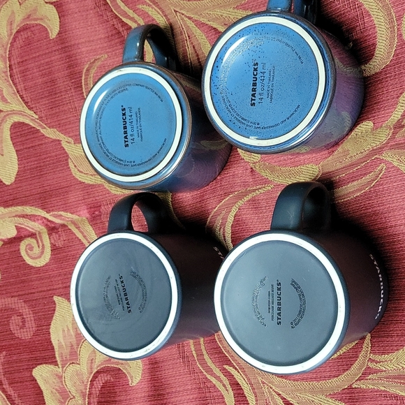 Set Of 4  Rare Antique Starbucks Mugs - Picture 10 of 15